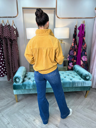 Tori Cord Shirt Mustard