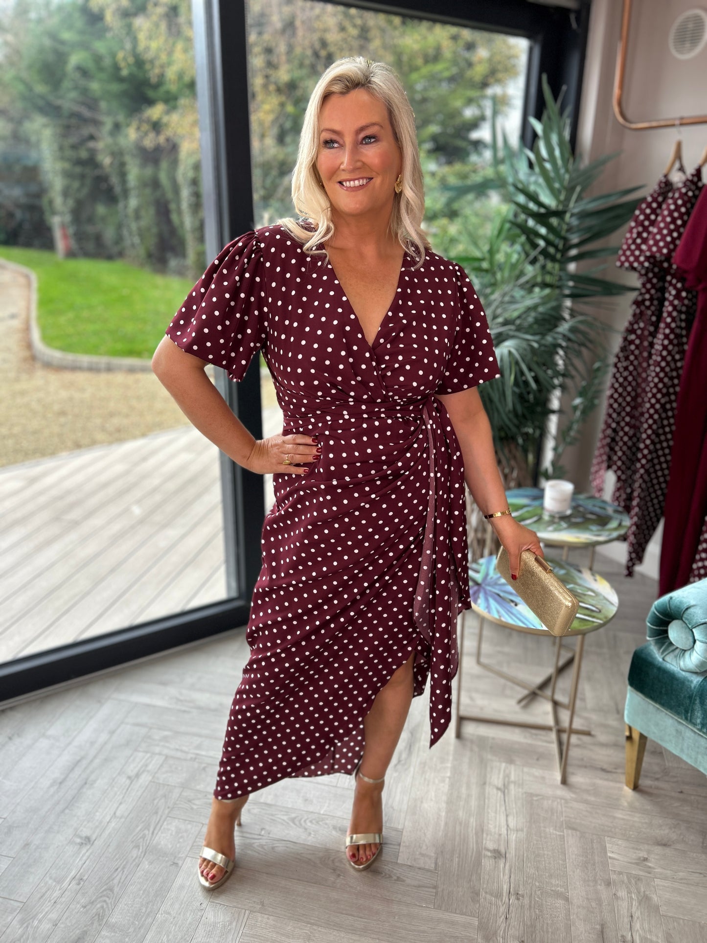 Drew Berry Spot Dress