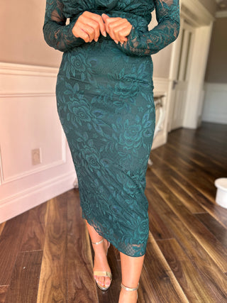 Remington Lace Dress Green