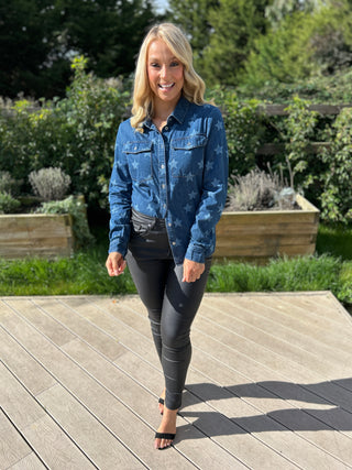 Alexia Denim Star Shirt