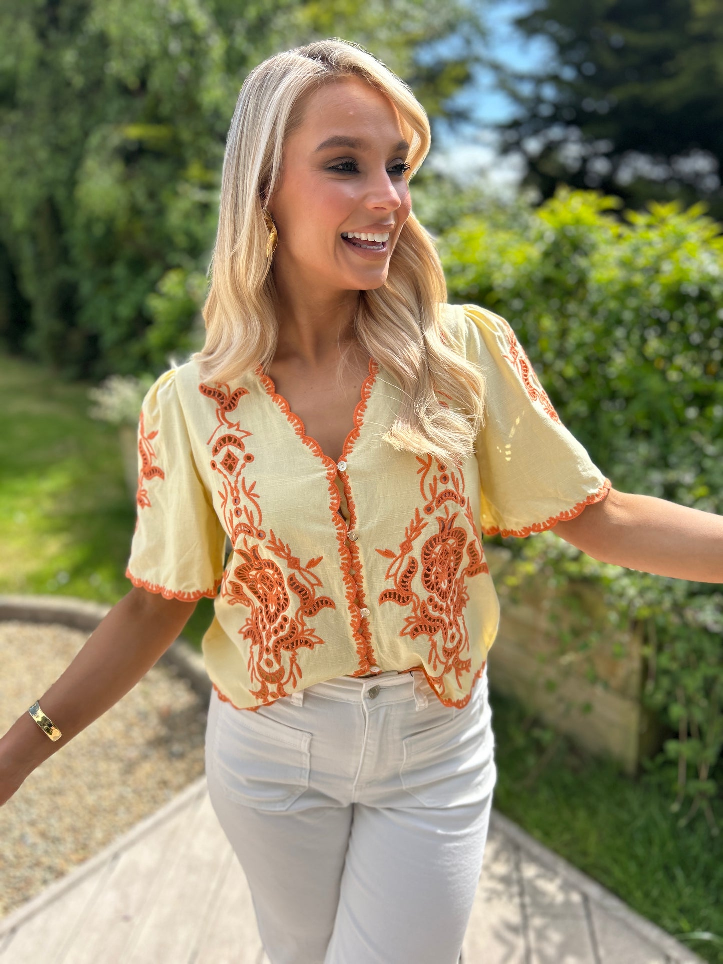 Mila Blouse Yellow