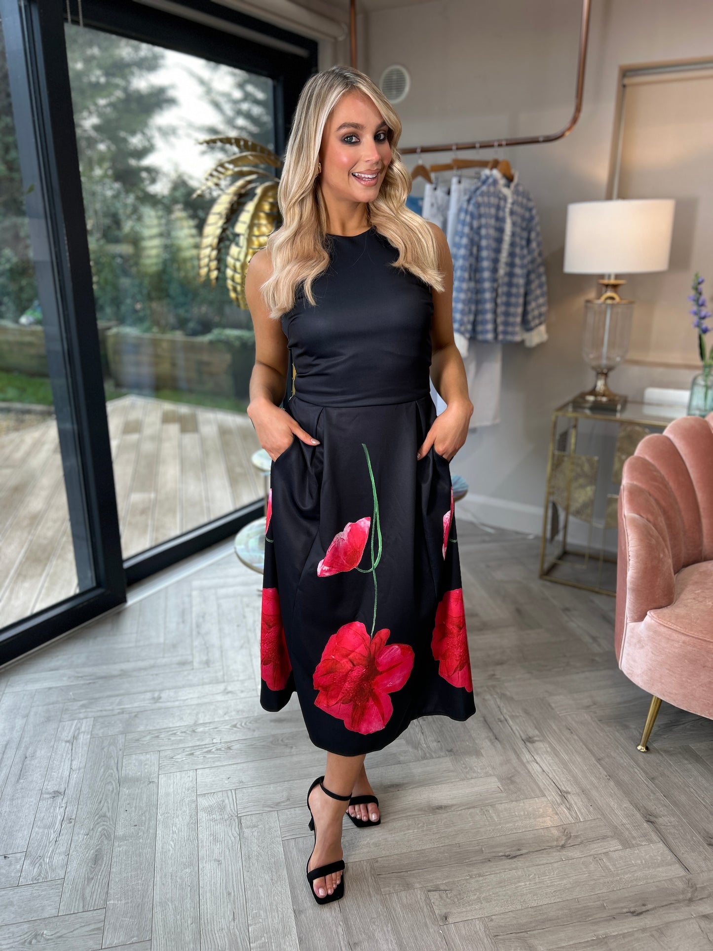 Claudia Dress Black Floral