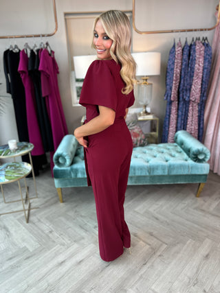 Drew Jumpsuit Wine