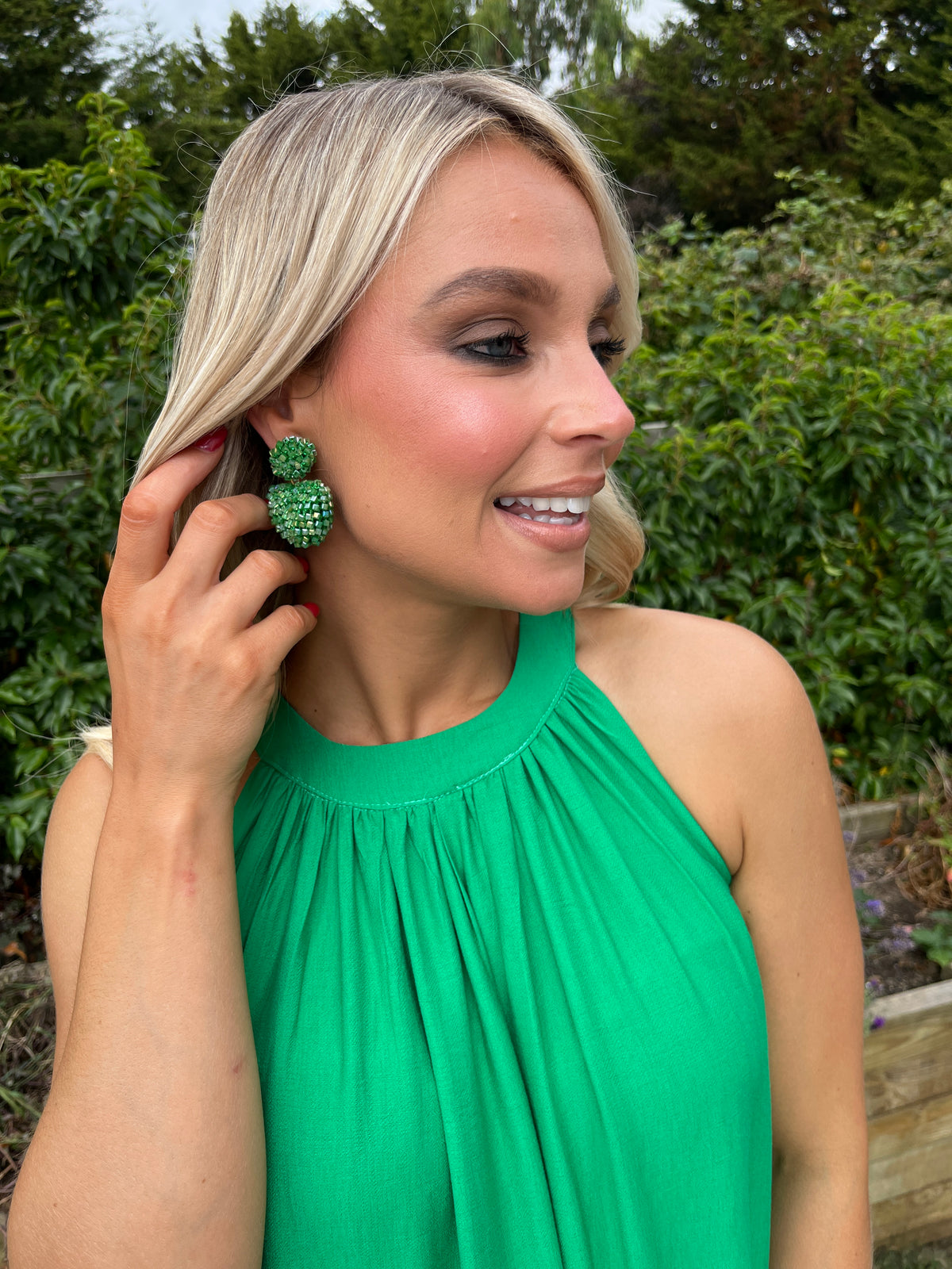Cleo Lace Dress Green
