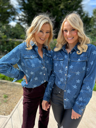 Alexia Denim Star Shirt