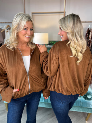 Suki Suede Bomber