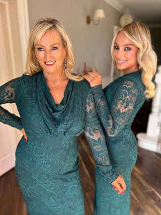 Remington Lace Dress Green