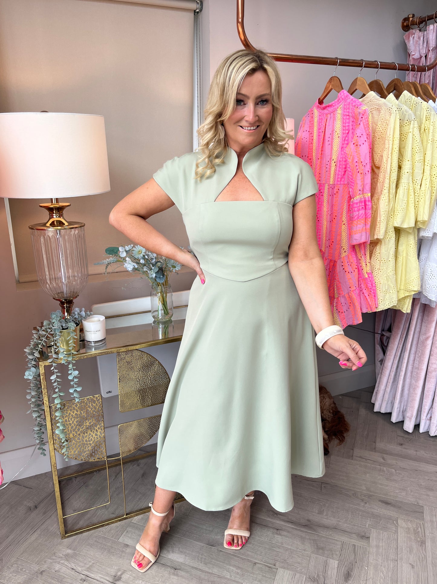 Amora Midi Dress Sage