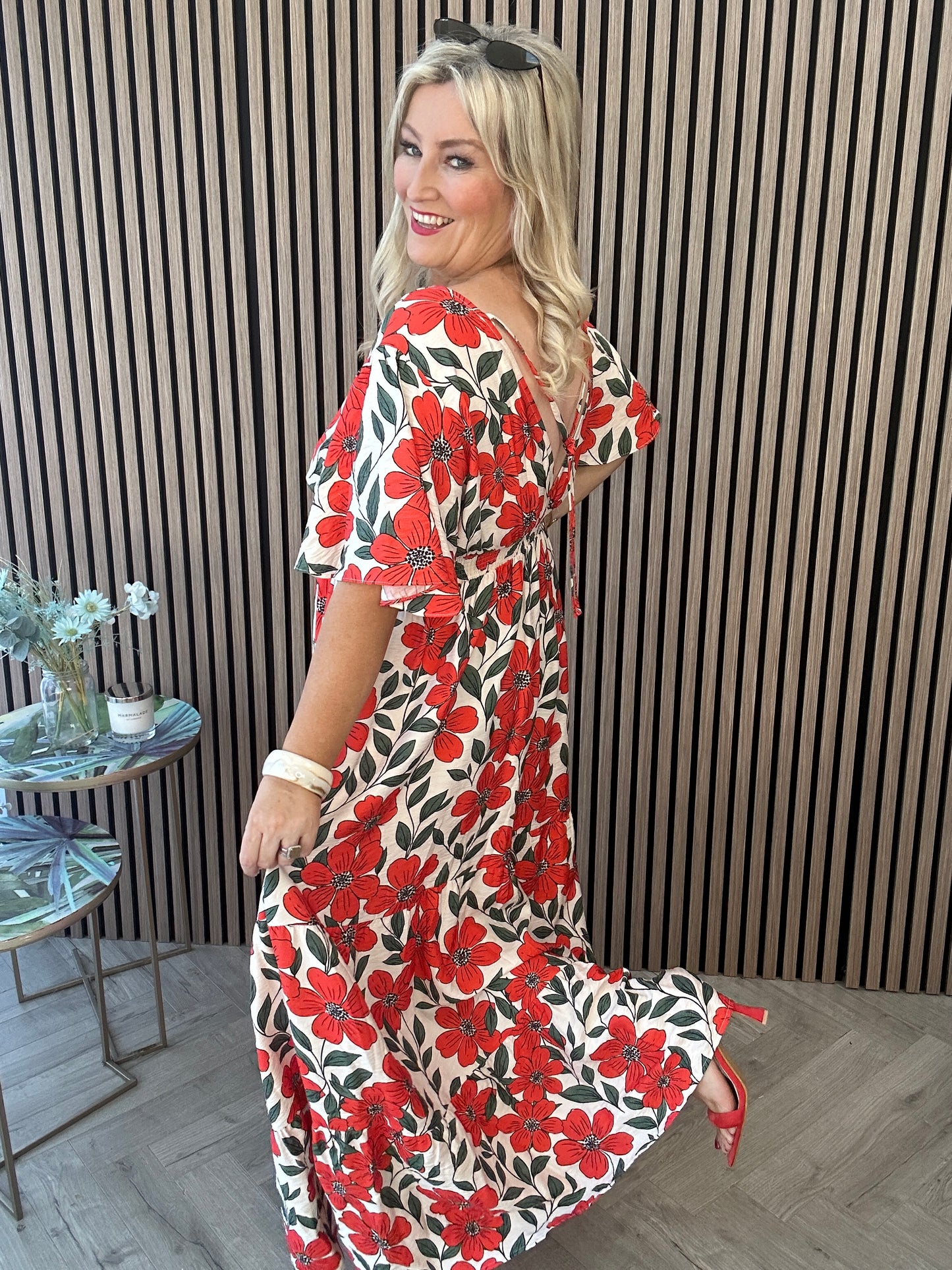 Lila Print Dress
