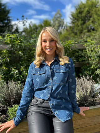 Alexia Denim Star Shirt