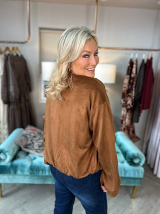 Suki Suede Bomber
