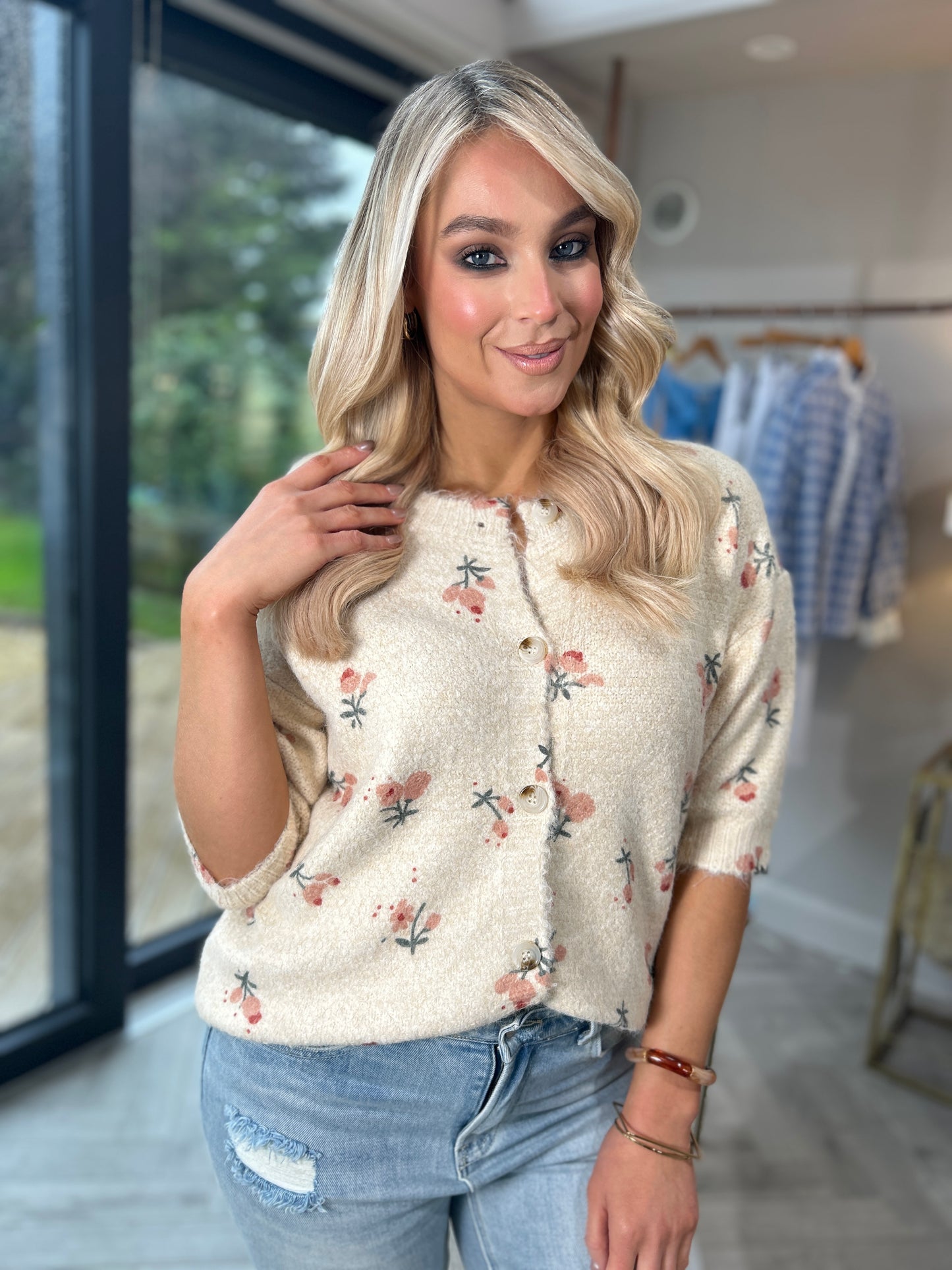 Amy Floral Print Cardi