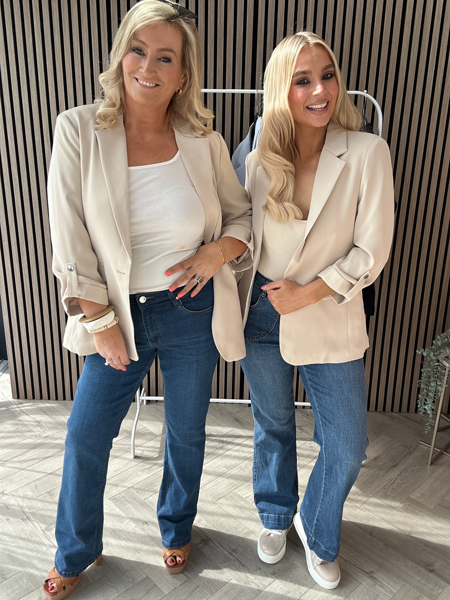 Harper Blazer Ecru