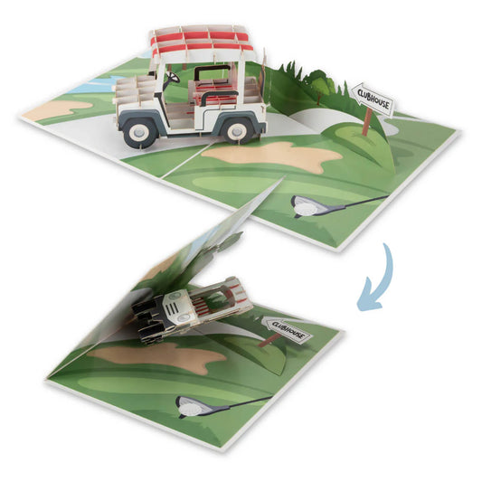 Golfing Pop-up Card