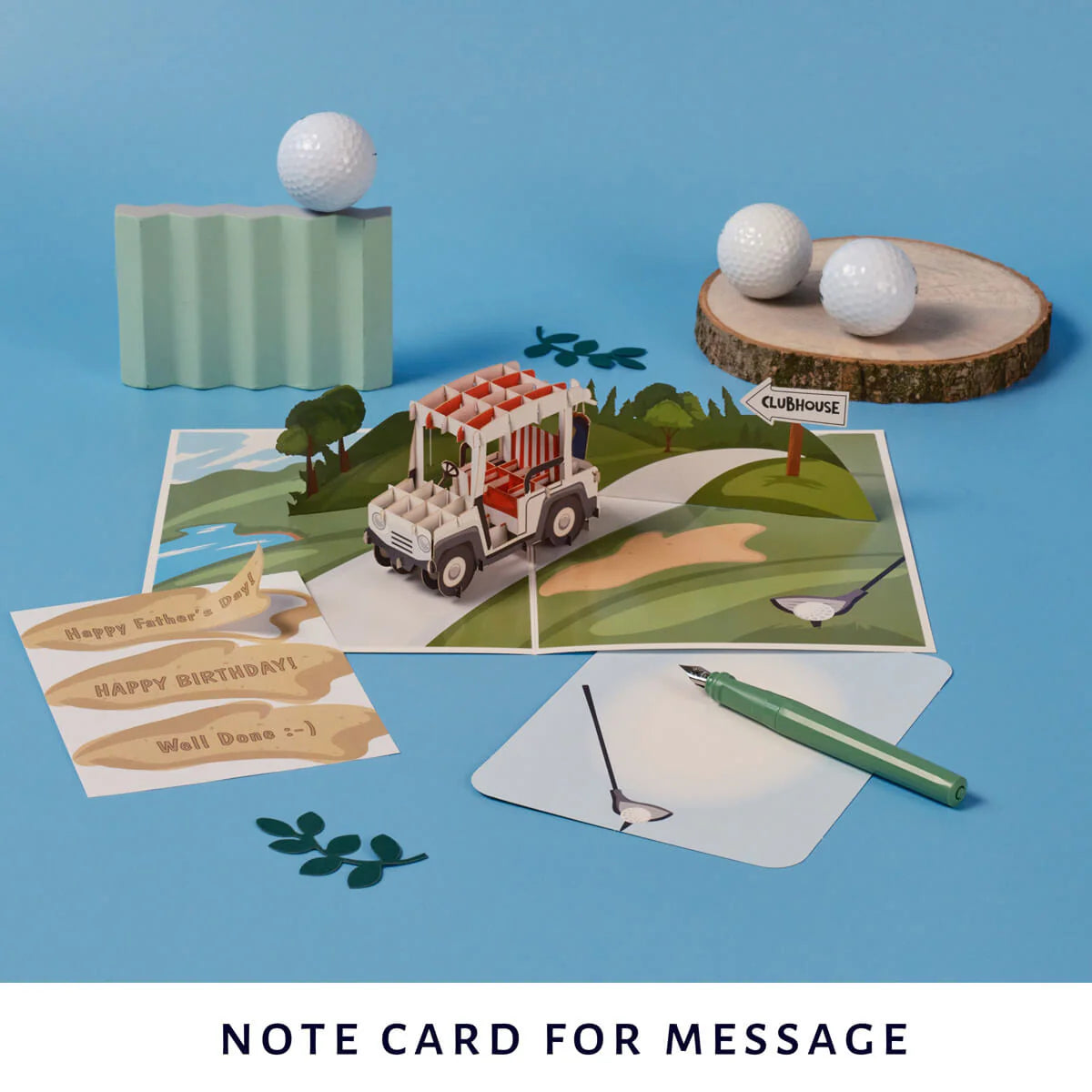 Golfing Pop-up Card