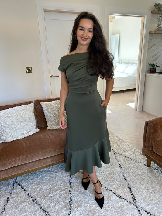 Felicity Asymmetric Frill Dress