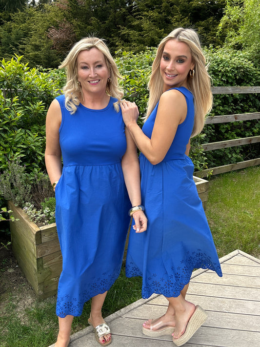 Carmen Dress Cobalt Blue