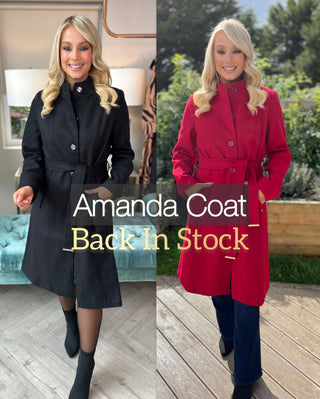Amanda Coat Red