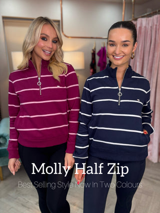 Molly Half Zip Grape