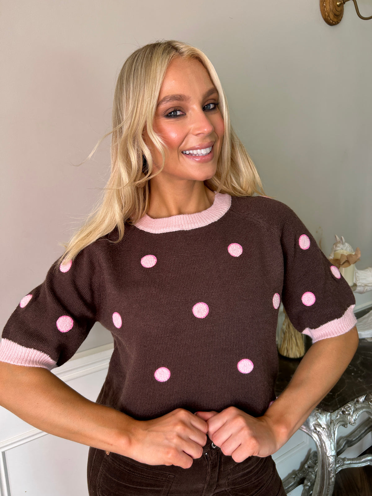 Dott Knit Chocolate