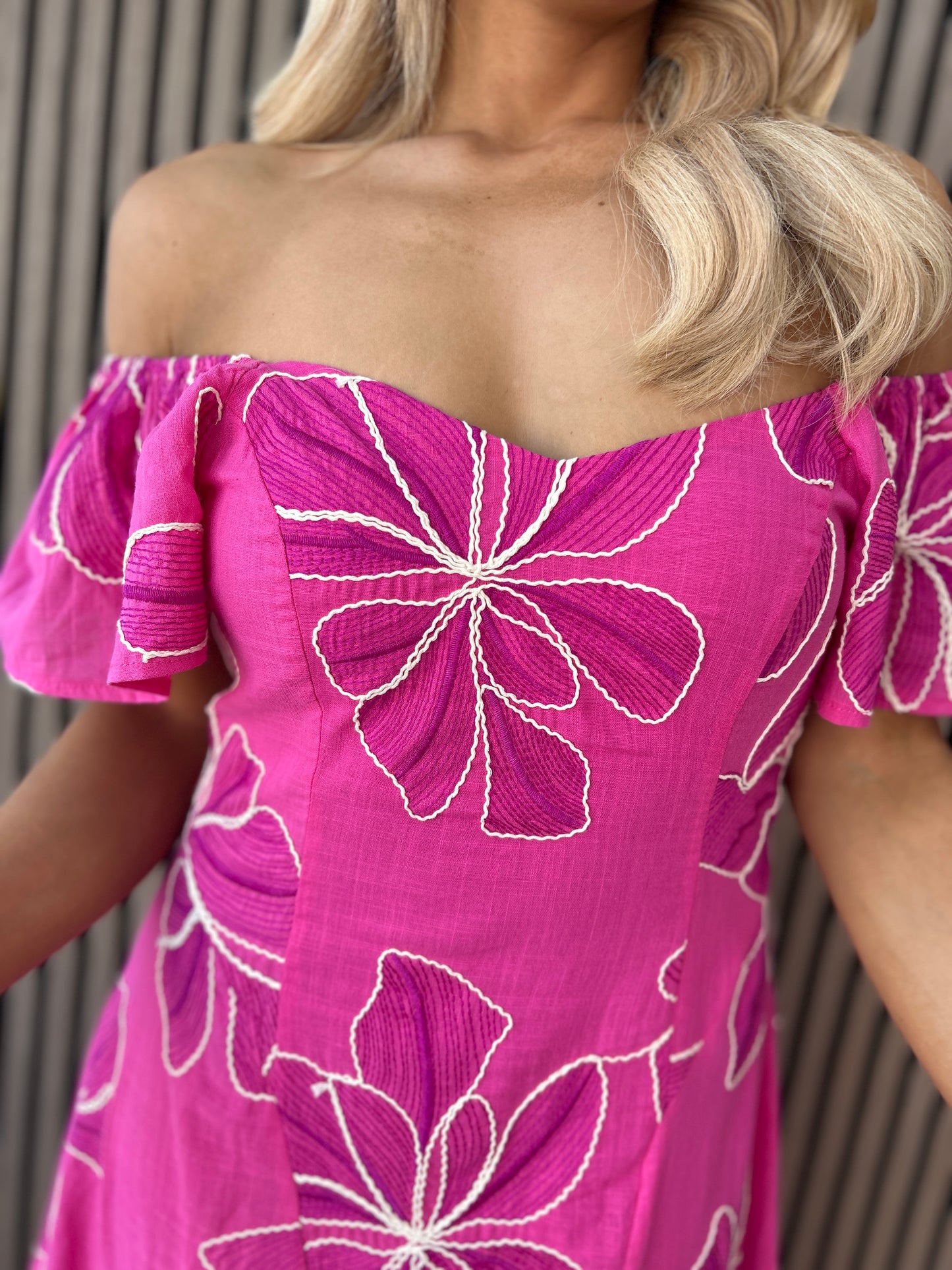 Orlaith Pink Maxi Dress