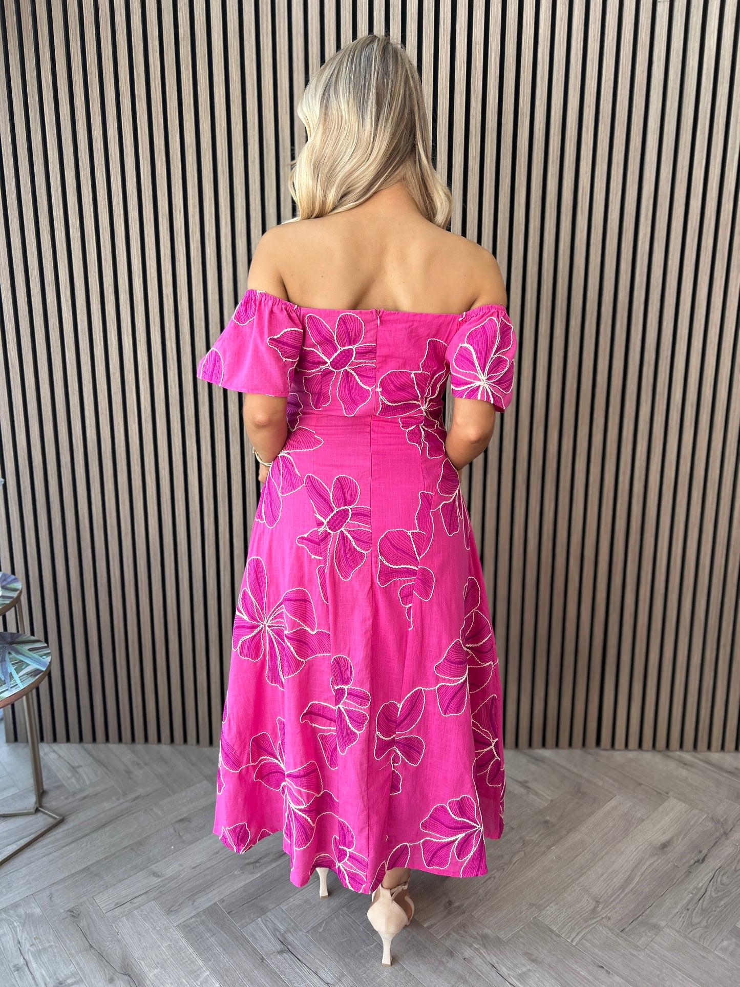 Orlaith Pink Maxi Dress