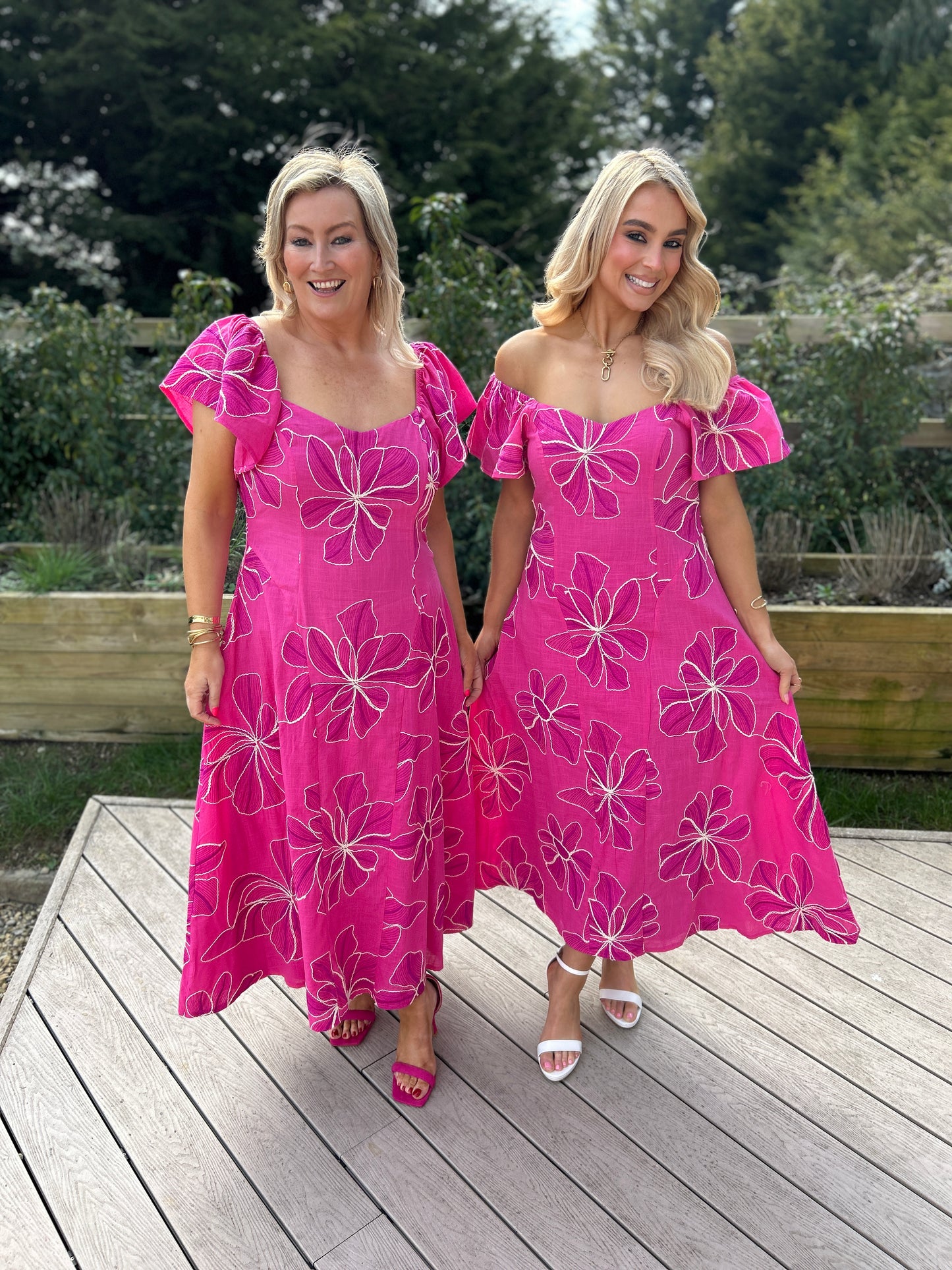 Orlaith Pink Maxi Dress