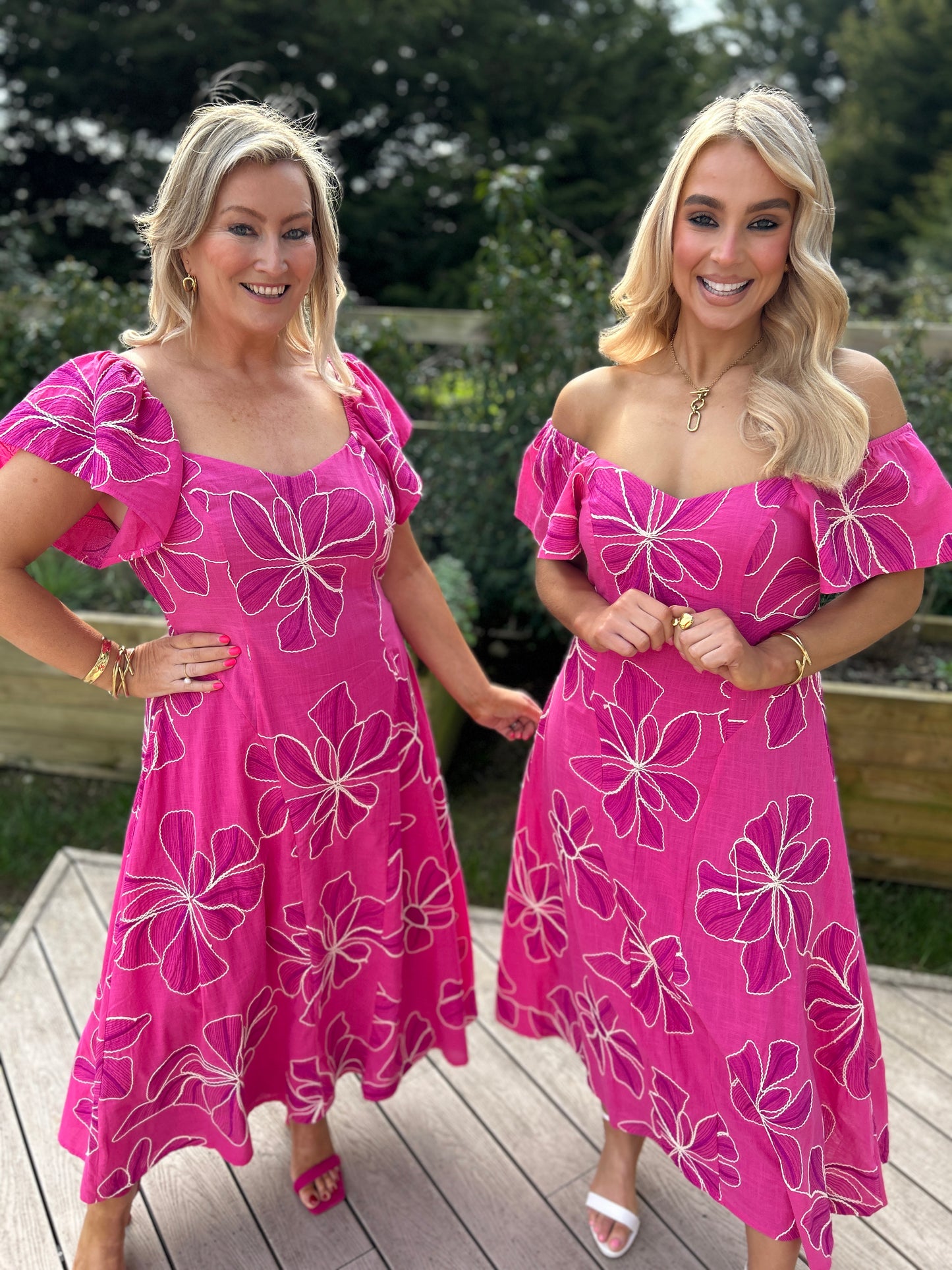 Orlaith Pink Maxi Dress