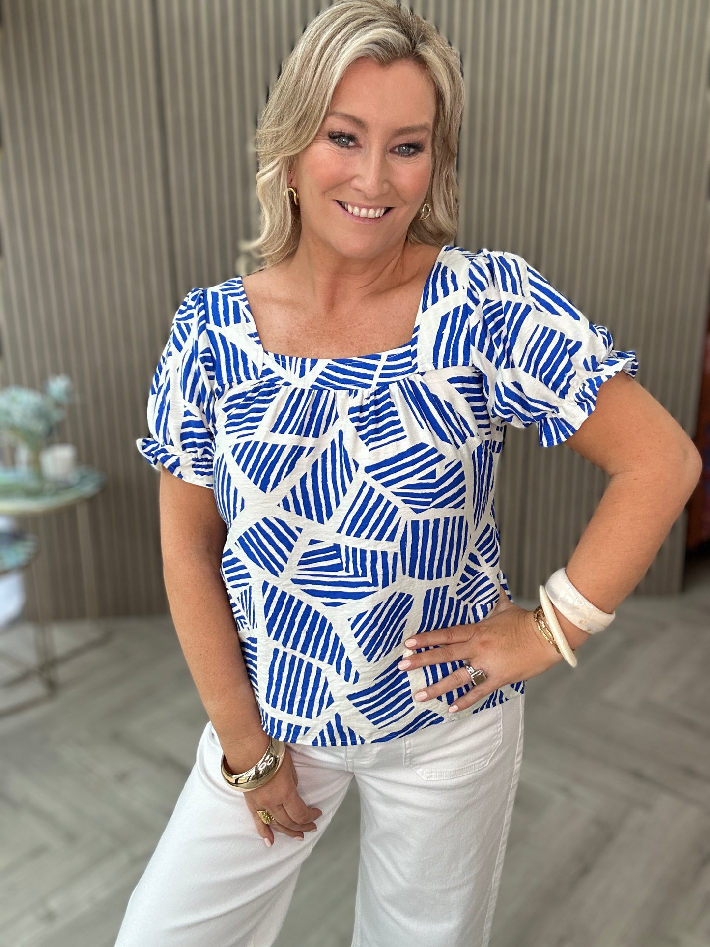 Dolly Top Blue
