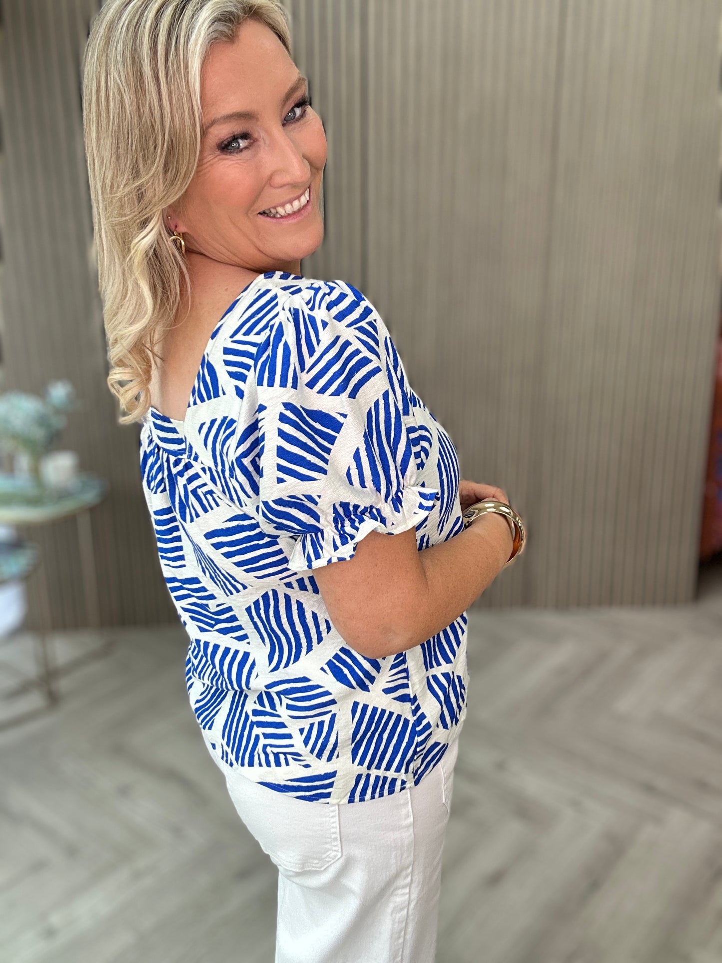 Dolly Top Blue