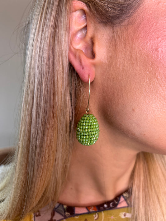 Ola Drop Earring Green
