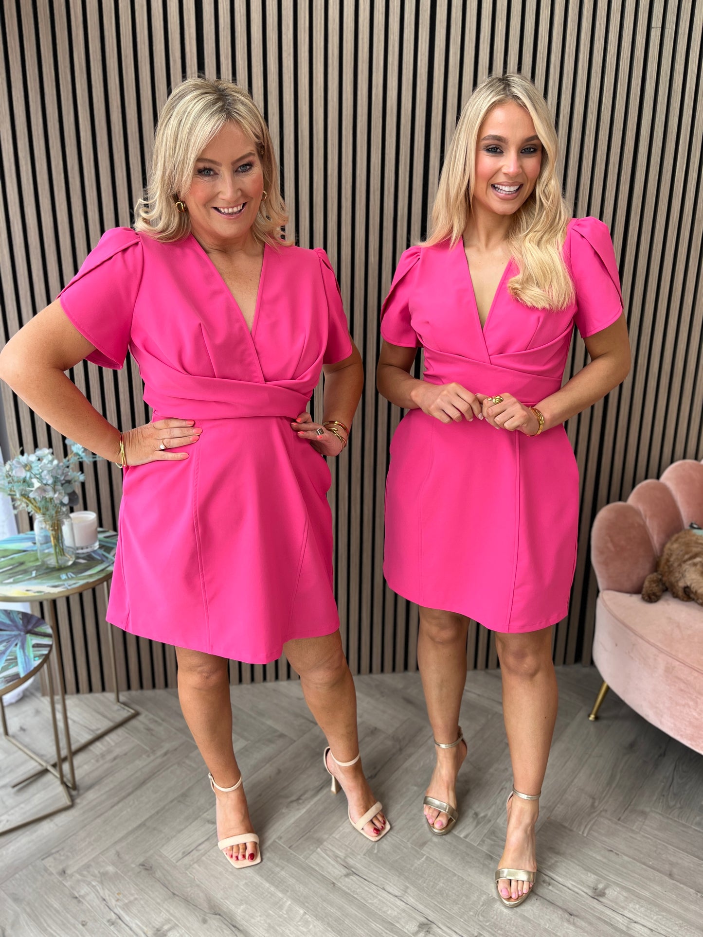 Bridget Mini Dress Fuschia
