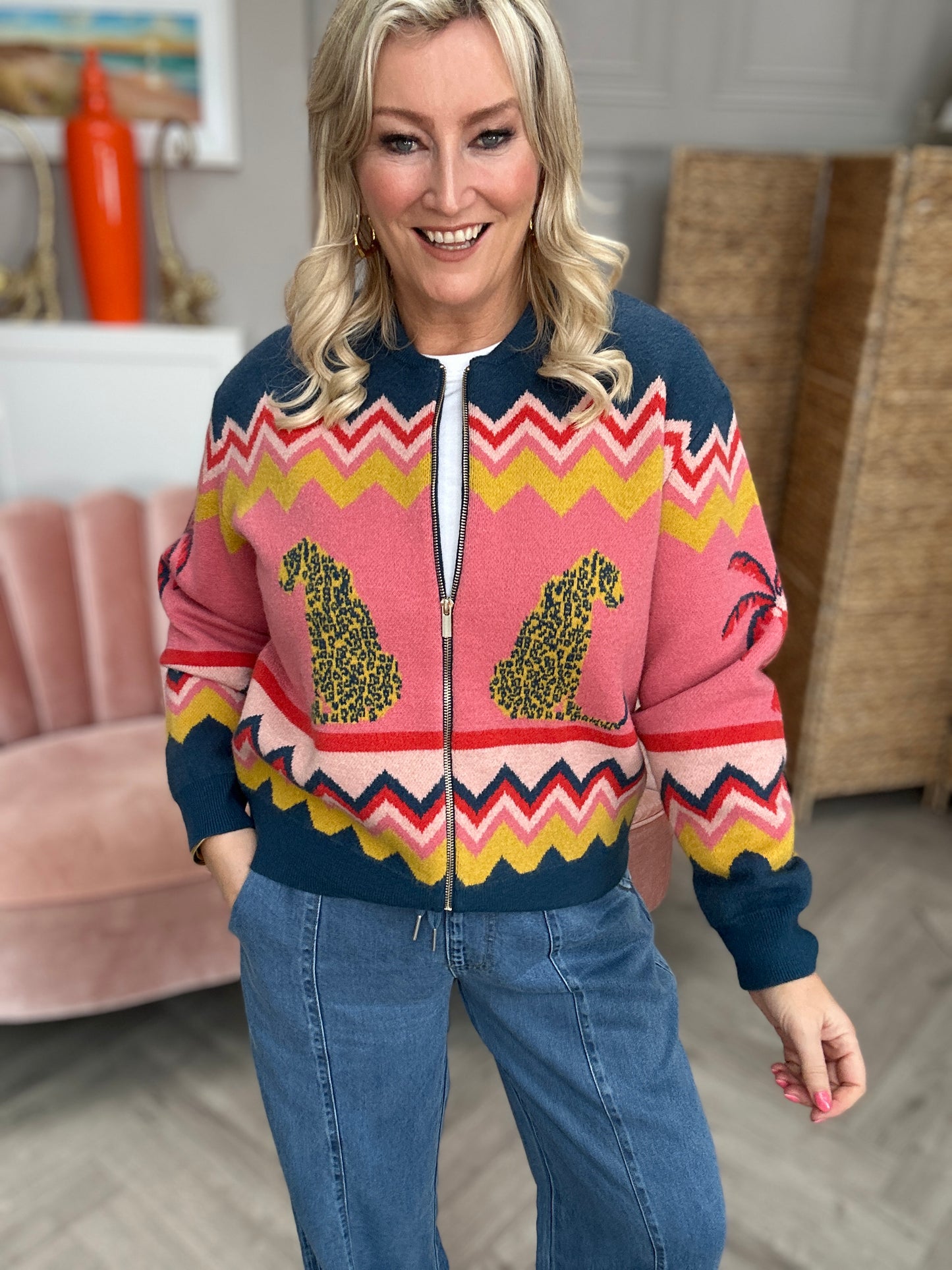 Solana Knitted Bomber