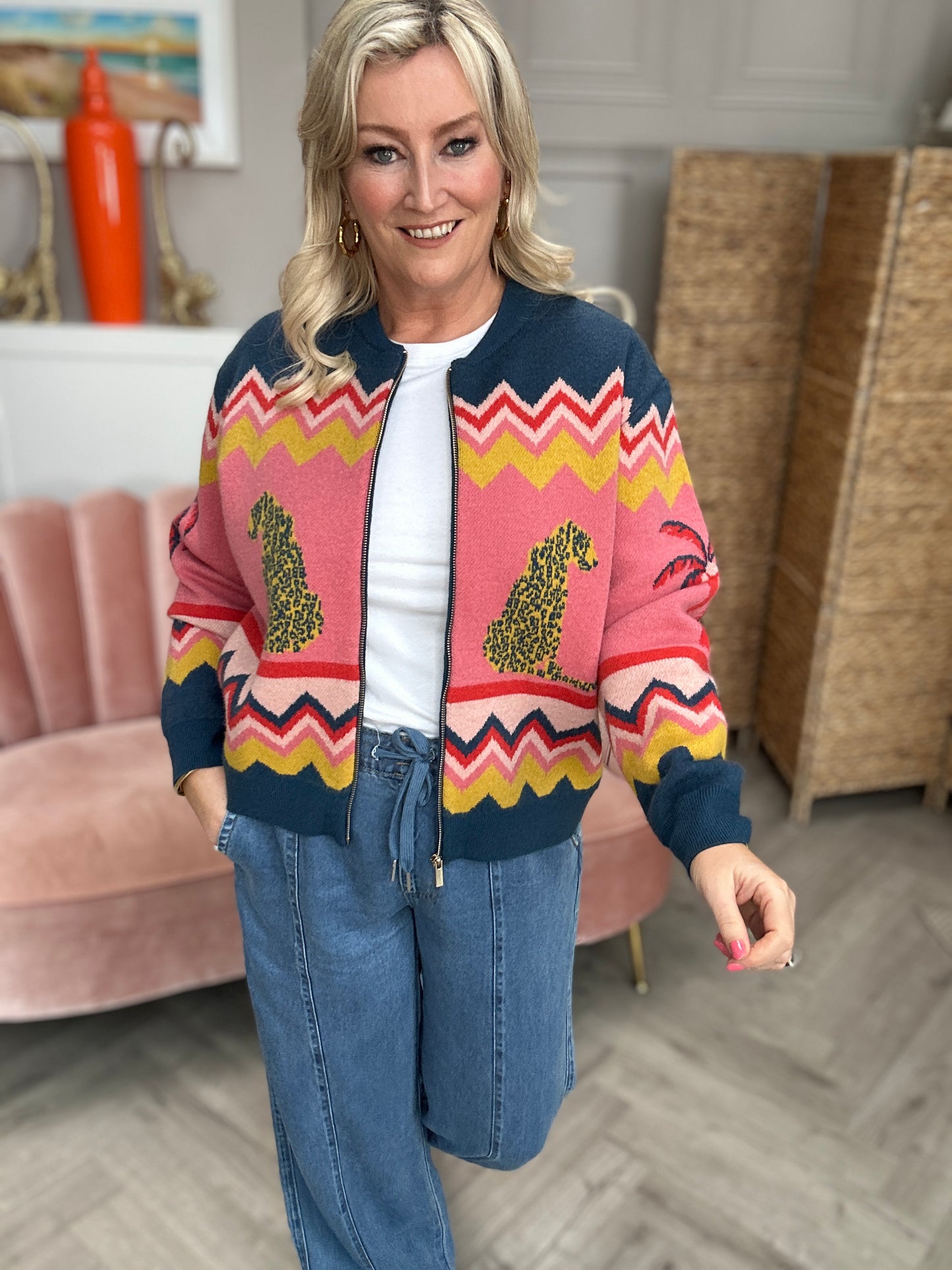 Solana Knitted Bomber