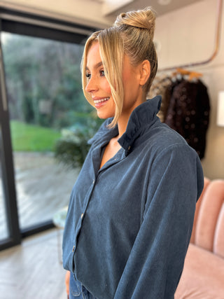 Tori Cord Shirt Peacock