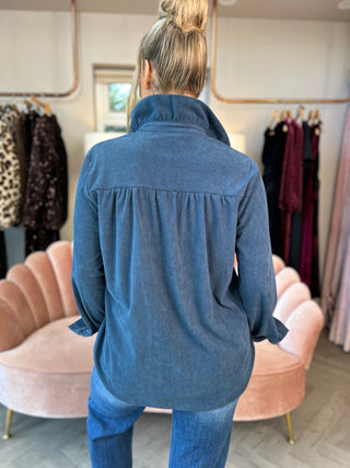 Tori Cord Shirt Peacock