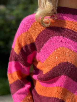 Evaline Berry Waves Knit