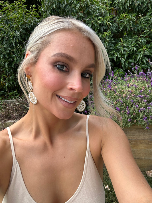 Tia Double Disc Earring
