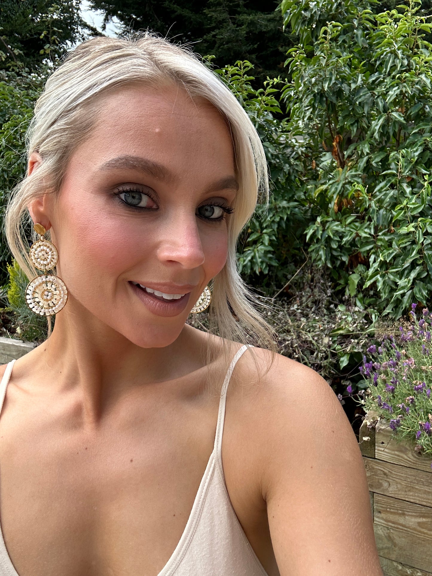 Tia Double Disc Earring