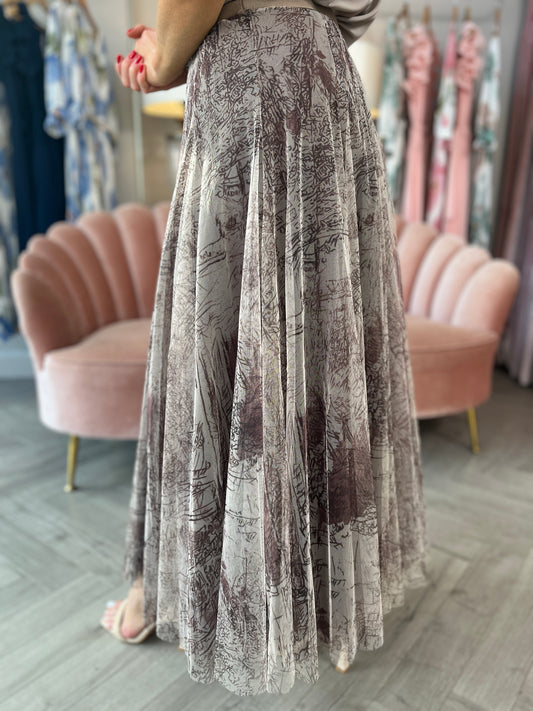 Paris Mocha Tulle Skirt