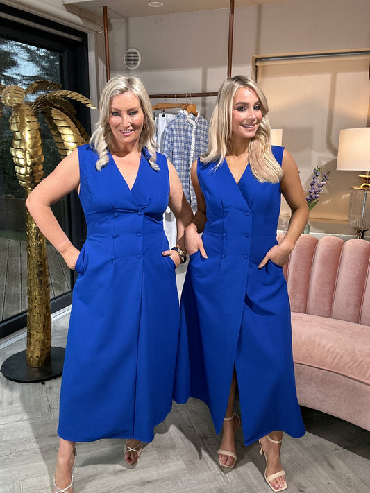 Hazel Dress Capri Blue