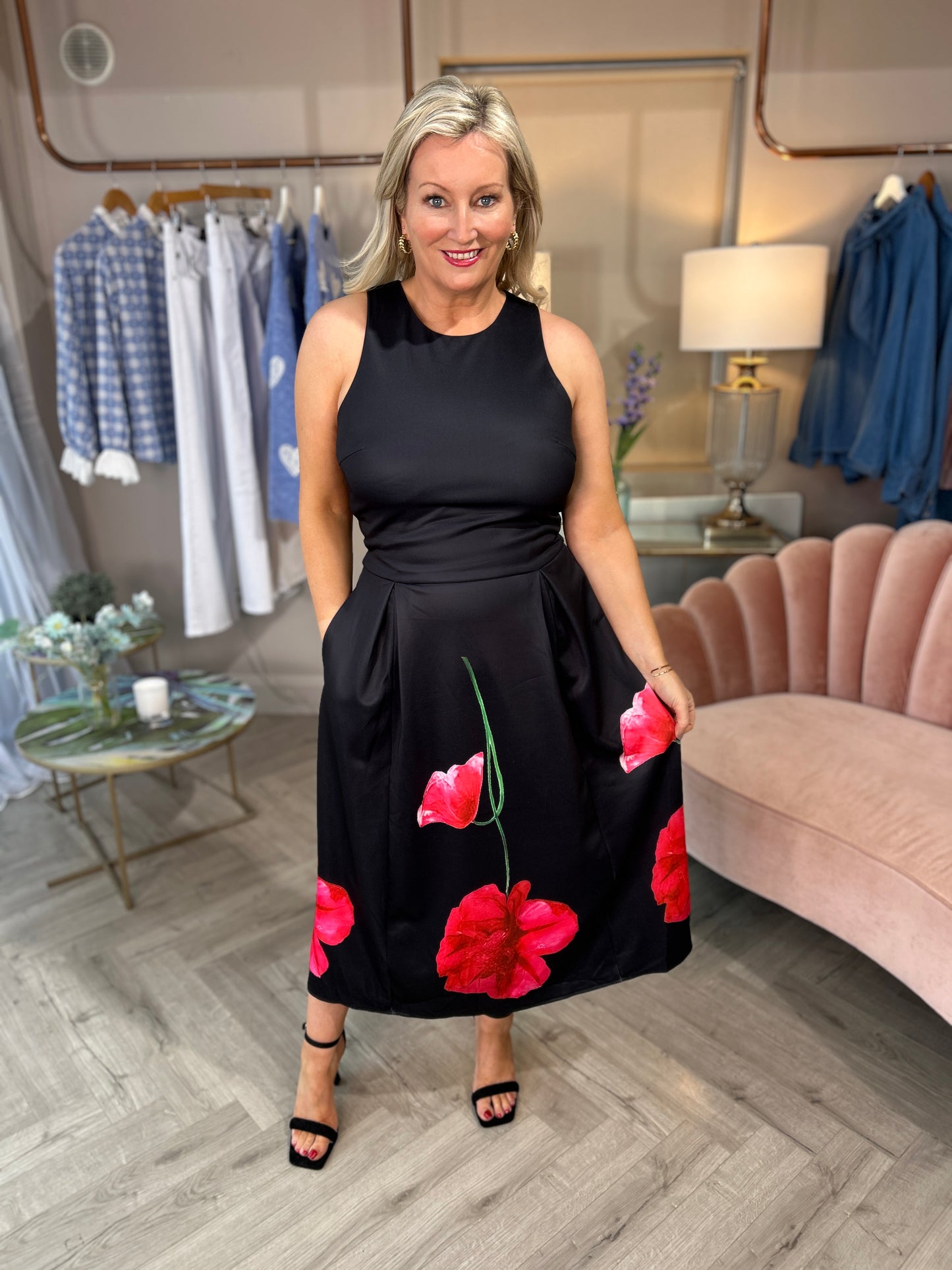 Claudia Dress Black Floral