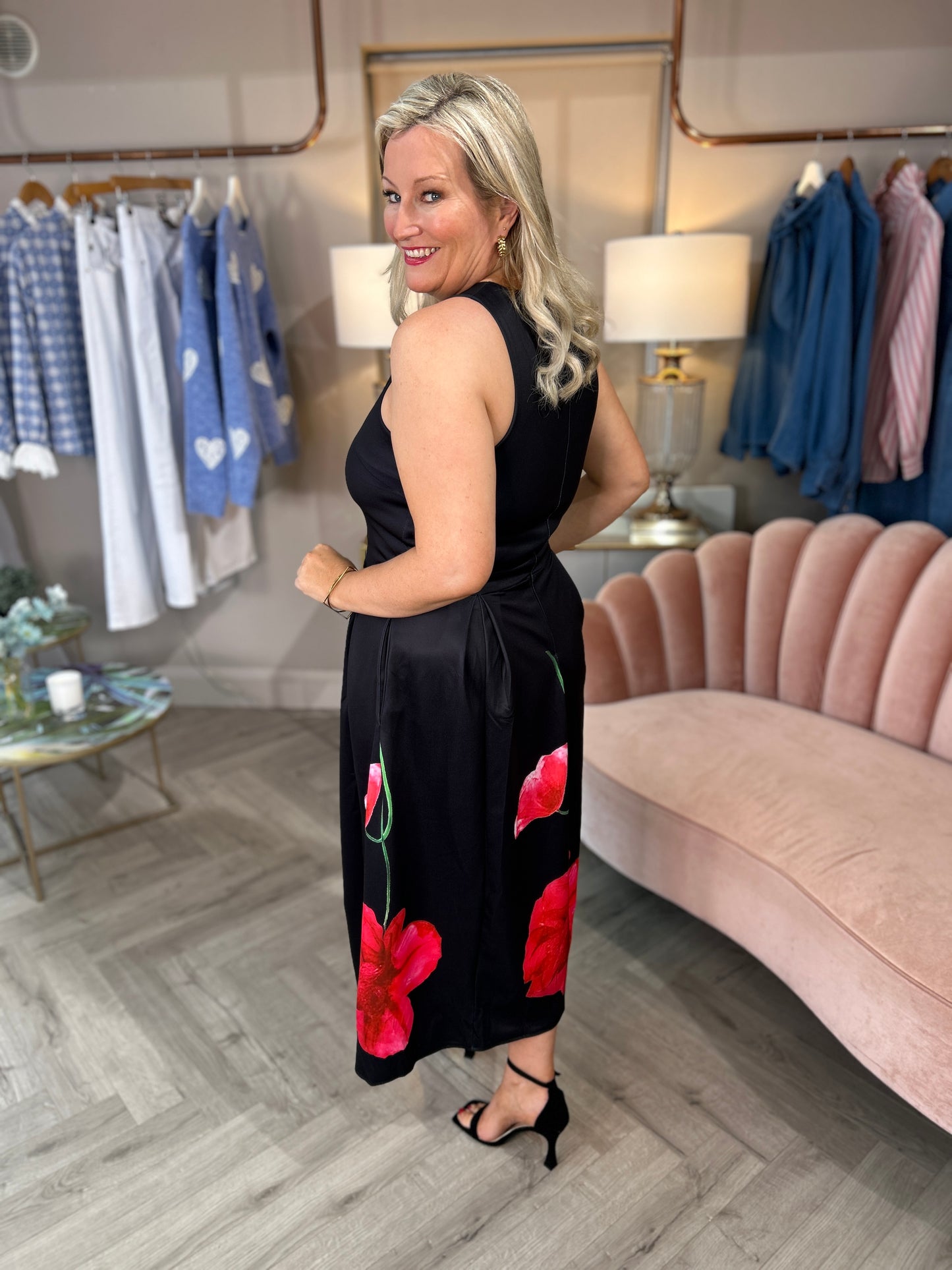 Claudia Dress Black Floral