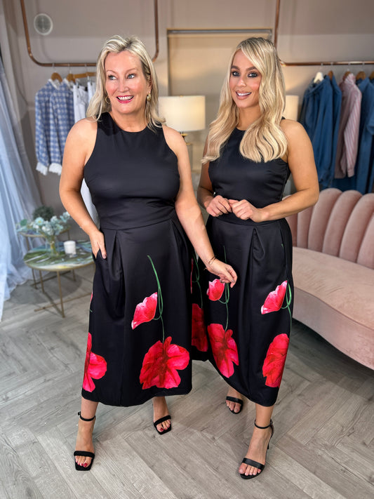 Claudia Dress Black Floral