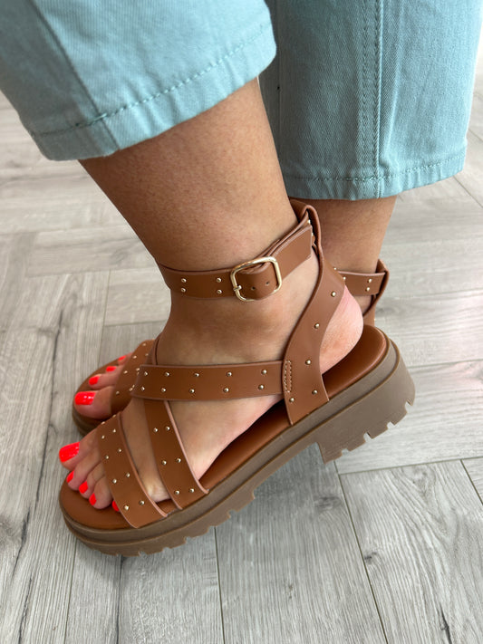 Vie Tan Sandals