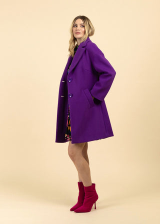 Nicola Purple Coat