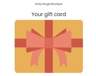 Tarjetas de regalo Ruby Rouge (versión electrónica)