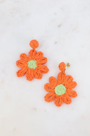 Delia Orange Earrings