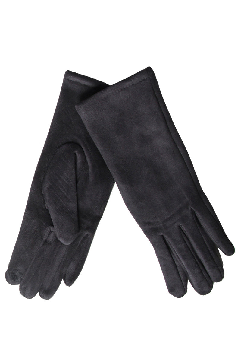 Grey Suede Gloves