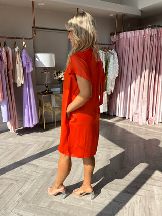 Ayla Orange Dress